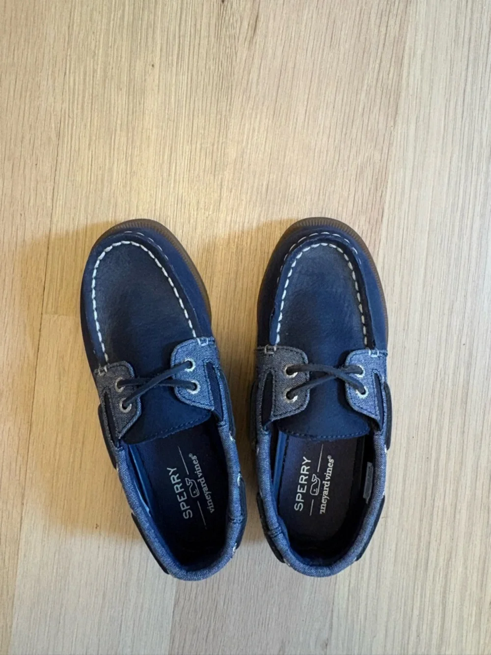 Sperry Boys Navy and blue Boat Shoes